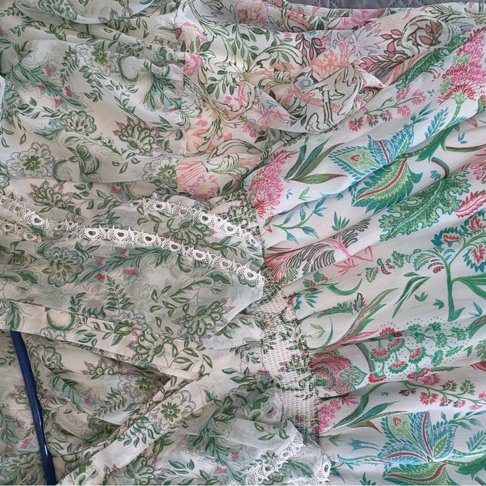 House of Harlow 1960 x Revolve Pastel Floral Tiered Dress - Picture 5 of 7
